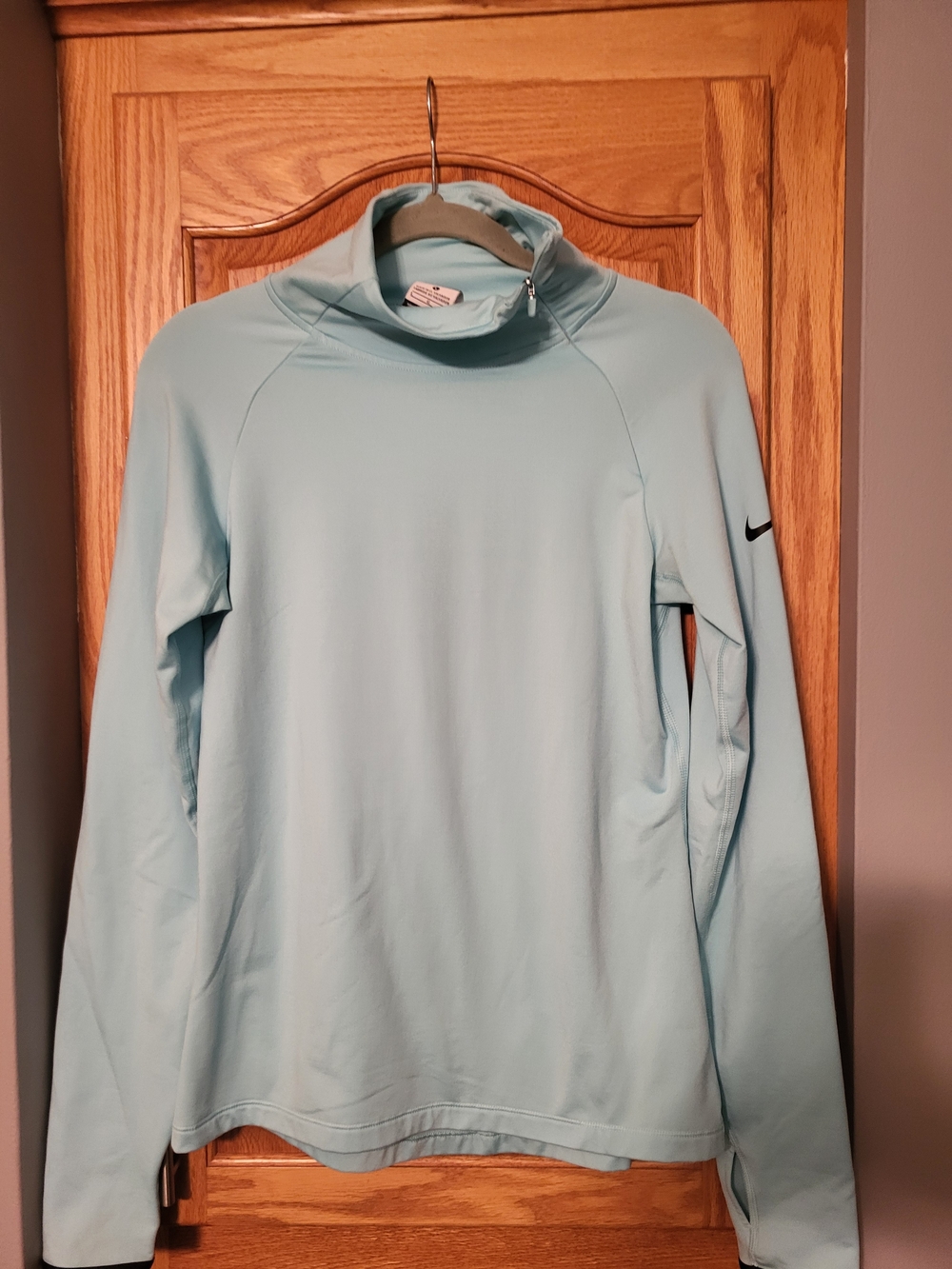 NIKE PRO DRI-FIT SHOULDER ZIP WOMEN'S JOGGING SHIRT SIZE Large